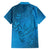 Blue Gradient Polynesia Family Matching Summer Maxi Dress and Hawaiian Shirt Hawaiian Tribal Hammerhead Shark Tattoo