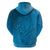 Blue Gradient Polynesia Hoodie Hawaiian Tribal Hammerhead Shark Tattoo