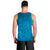 Blue Gradient Polynesia Men Tank Top Hawaiian Tribal Hammerhead Shark Tattoo