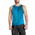 Blue Gradient Polynesia Men Tank Top Hawaiian Tribal Hammerhead Shark Tattoo