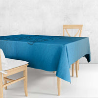 Blue Gradient Polynesia Tablecloth Hawaiian Tribal Hammerhead Shark Tattoo LT14 - Polynesian Pride