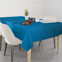 Blue Gradient Polynesia Tablecloth Hawaiian Tribal Hammerhead Shark Tattoo LT14 - Polynesian Pride