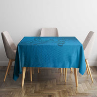 Blue Gradient Polynesia Tablecloth Hawaiian Tribal Hammerhead Shark Tattoo LT14 - Polynesian Pride