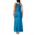 Blue Gradient Polynesia Tank Maxi Dress Hawaiian Tribal Hammerhead Shark Tattoo