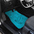 Dark Cyan Gradient Polynesia Car Mats Hawaiian Tribal Hammerhead Shark Tattoo