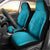 Dark Cyan Gradient Polynesia Car Seat Cover Hawaiian Tribal Hammerhead Shark Tattoo