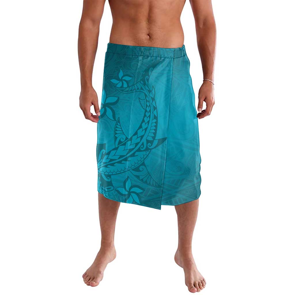 Dark Cyan Gradient Polynesia Lavalava Hawaiian Tribal Hammerhead Shark Tattoo LT14 Dark Cyan - Polynesian Pride