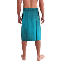 Dark Cyan Gradient Polynesia Lavalava Hawaiian Tribal Hammerhead Shark Tattoo LT14 - Polynesian Pride