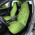 Green Gradient Polynesia Car Seat Cover Hawaiian Tribal Hammerhead Shark Tattoo