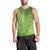 Green Gradient Polynesia Men Tank Top Hawaiian Tribal Hammerhead Shark Tattoo