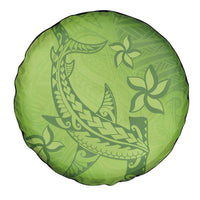 Green Gradient Polynesia Spare Tire Cover Hawaiian Tribal Hammerhead Shark Tattoo LT14 - Polynesian Pride
