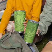 Green Gradient Polynesia Tumbler Cup Hawaiian Tribal Hammerhead Shark Tattoo LT14 - Polynesian Pride