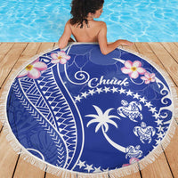 FSM Chuuk Constitution Day Beach Blanket Frangipani Flowers Polynesian Curves Style LT14 - Polynesian Pride