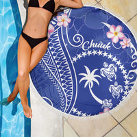 FSM Chuuk Constitution Day Beach Blanket Frangipani Flowers Polynesian Curves Style LT14 - Polynesian Pride