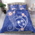 FSM Chuuk Constitution Day Bedding Set Frangipani Flowers Polynesian Curves Style