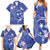 FSM Chuuk Constitution Day Family Matching Summer Maxi Dress and Hawaiian Shirt Frangipani Flowers Polynesian Curves Style