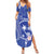 FSM Chuuk Constitution Day Family Matching Summer Maxi Dress and Hawaiian Shirt Frangipani Flowers Polynesian Curves Style