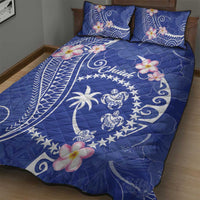 FSM Chuuk Constitution Day Quilt Bed Set Frangipani Flowers Polynesian Curves Style LT14 - Polynesian Pride