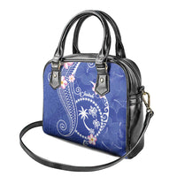 FSM Chuuk Constitution Day Shoulder Handbag Frangipani Flowers Polynesian Curves Style LT14 - Polynesian Pride