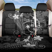 FSM Chuuk Back Car Seat Cover Turtle Tropical Flowers Polynesian - Black LT14 One Size Black - Polynesian Pride