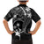 FSM Chuuk Family Matching Mermaid Dress and Hawaiian Shirt Turtle Tropical Flowers Polynesian - Black