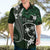 FSM Chuuk Hawaiian Shirt Turtle Tropical Flowers Polynesian - Green