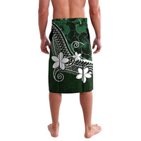 FSM Chuuk Lavalava Turtle Tropical Flowers Polynesian - Green LT14 - Polynesian Pride