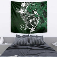 FSM Chuuk Tapestry Turtle Tropical Flowers Polynesian - Green LT14 - Polynesian Pride