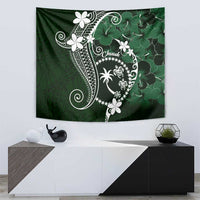FSM Chuuk Tapestry Turtle Tropical Flowers Polynesian - Green LT14 - Polynesian Pride