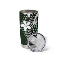 FSM Chuuk Tumbler Cup Turtle Tropical Flowers Polynesian - Green LT14 - Polynesian Pride