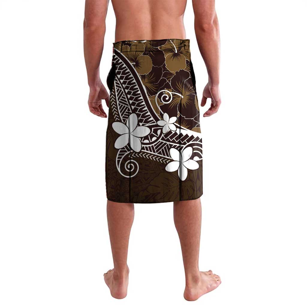 FSM Chuuk Lavalava Turtle Tropical Flowers Polynesian - Brown LT14 - Polynesian Pride