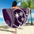 FSM Chuuk Beach Blanket Turtle Tropical Flowers Polynesian - Purple