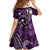 FSM Chuuk Family Matching Mermaid Dress and Hawaiian Shirt Turtle Tropical Flowers Polynesian - Purple