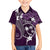 FSM Chuuk Family Matching Tank Maxi Dress and Hawaiian Shirt Turtle Tropical Flowers Polynesian - Purple