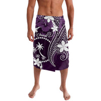 FSM Chuuk Lavalava Turtle Tropical Flowers Polynesian - Purple LT14 Purple - Polynesian Pride