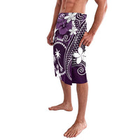 FSM Chuuk Lavalava Turtle Tropical Flowers Polynesian - Purple LT14 - Polynesian Pride