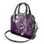 FSM Chuuk Shoulder Handbag Turtle Tropical Flowers Polynesian - Purple