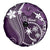 FSM Chuuk Spare Tire Cover Turtle Tropical Flowers Polynesian - Purple