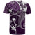 FSM Chuuk T Shirt Turtle Tropical Flowers Polynesian - Purple