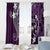 FSM Chuuk Window Curtain Turtle Tropical Flowers Polynesian - Purple