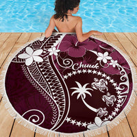 FSM Chuuk Beach Blanket Turtle Tropical Flowers Polynesian - Pink LT14 - Polynesian Pride