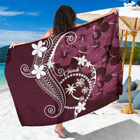 FSM Chuuk Sarong Turtle Tropical Flowers Polynesian - Pink LT14 One Size 44 x 66 inches Pink - Polynesian Pride