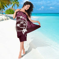 FSM Chuuk Sarong Turtle Tropical Flowers Polynesian - Pink LT14 - Polynesian Pride