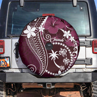 FSM Chuuk Spare Tire Cover Turtle Tropical Flowers Polynesian - Pink LT14 Pink - Polynesian Pride