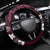 FSM Chuuk Steering Wheel Cover Turtle Tropical Flowers Polynesian - Pink