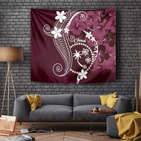 FSM Chuuk Tapestry Turtle Tropical Flowers Polynesian - Pink LT14 - Polynesian Pride