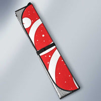 Personalized New Zealand Pukeko Christmas Auto Sun Shade Meri Kirihimete Taniko Ponga Koru Red LT14 - Polynesian Pride