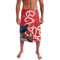 Personalized New Zealand Pukeko Christmas Lavalava Meri Kirihimete Taniko Ponga Koru Red LT14 Red - Polynesian Pride