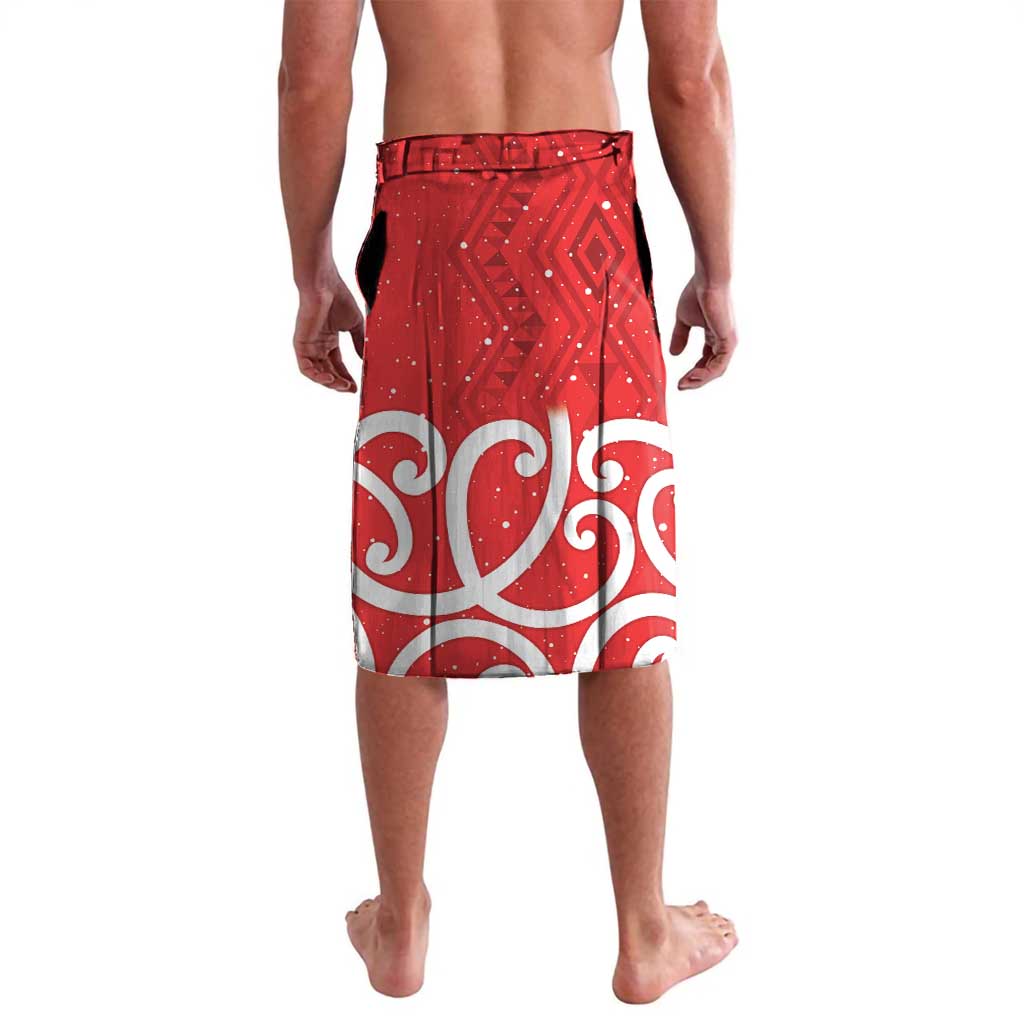 Personalized New Zealand Pukeko Christmas Lavalava Meri Kirihimete Taniko Ponga Koru Red LT14 - Polynesian Pride