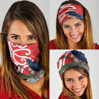 Personalized New Zealand Pukeko Christmas Neck Gaiter Meri Kirihimete Taniko Ponga Koru Red LT14 - Polynesian Pride
